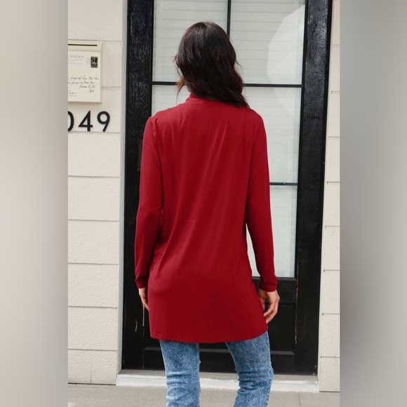 Basic Bae Full Size Open Front Long Sleeve Cardigan with Pockets - Picture 12 of 15